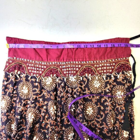 Black and Red Lehenga Indian Skirt Top Costume Party Indian Wedding Guest Dress - Picture 8 of 16